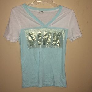 Pink short sleeve shirt